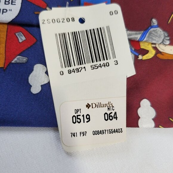 Save The Children Mens Tie "What I Want To Be When I Grow Up" Novelty Necktie - Picture 2 of 4